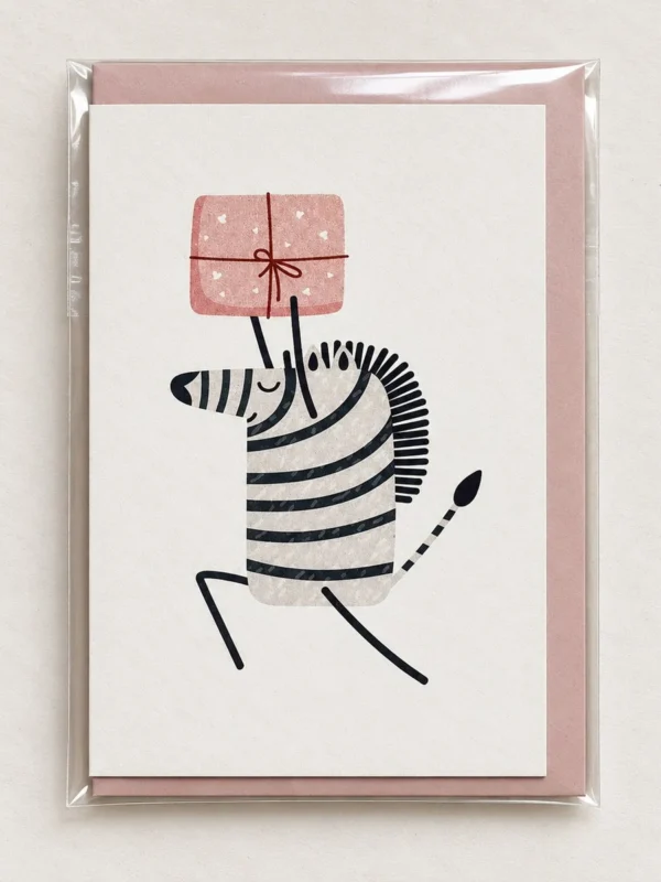 Zebra with a Gift