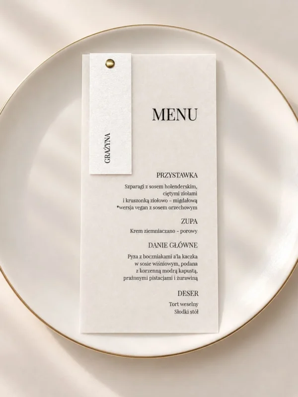 Menu Golden Touch